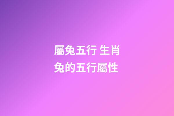 屬兔五行 生肖兔的五行屬性-第1張-觀點-玄機派